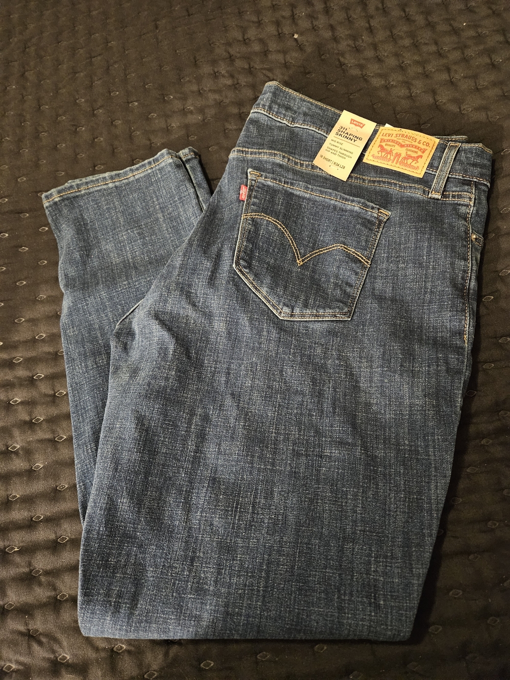 Levi's Womens Indigo Straight Leg Jeans